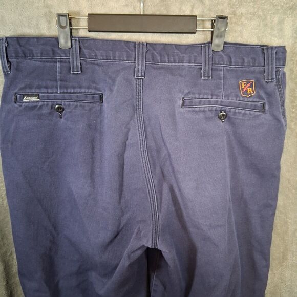 Riverside Flame Resistant Pants Size 40 Navy Blue Westex Ultra Soft Inseam 31 - Picture 4 of 7